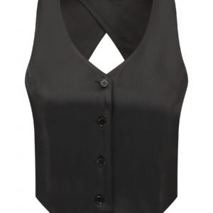 Satin Waistcoat / Black