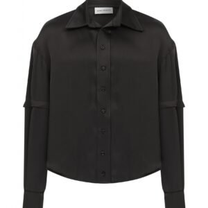 Satin Shirt / Black