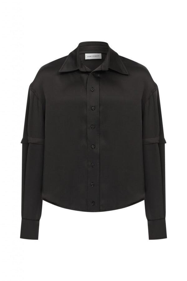 Satin Shirt / Black
